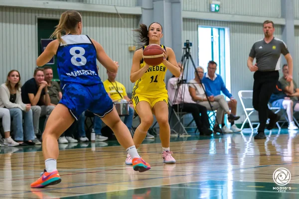 Basketball player in action